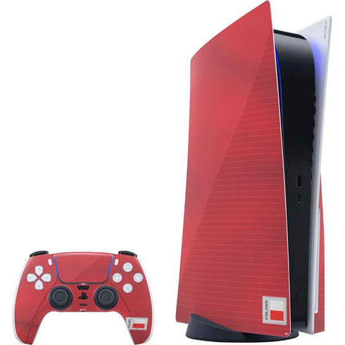 Poland Soccer Flag PlayStation PS5 Skins